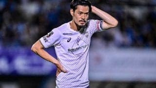 「ジダンのアレやん」J1神戸MF山口蛍が決めた「スーパーボレー」が「何回でも見れる」と絶賛！ 決まった時間「103分」表示に、「時計が3桁なってるの初めて見た」の声も