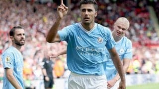 勝負強さ発揮の王者シティが唯一の開幕3連勝！　エースPK失敗＆拙守で大苦戦もロドリが価千金弾【プレミアリーグ】