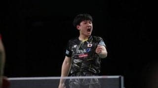 ＜卓球男子 最新世界ランク＞張本智和 4位 トップ10に変動なし