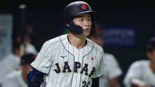 “慶応のプリンス”が「髪切った？」　爽やか打撃練習…侍シャツに悶絶「横顔たまらん」