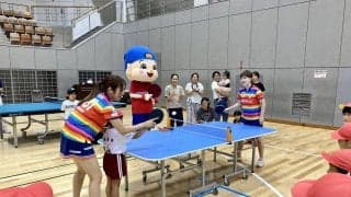 芝田沙季が故郷の旭市にこども卓球台を寄贈「卓球を楽しい、続けたいと思ってくれたら」 7年ぶりに実家にも