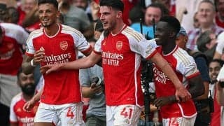 ライスが後半ATに劇的加入後初弾！　ユナイテッドに逆転勝利のアーセナルが開幕4戦無敗【プレミアリーグ】