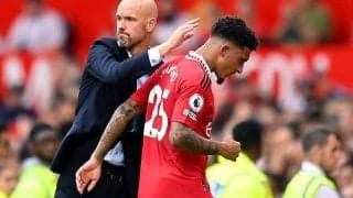 サンチョがテン・ハグ監督に反論…アーセナル戦後「練習でレベルに達していない」とベンチ外理由を説明