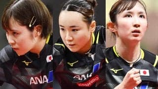 『みうみまひな』黄金世代そろい踏みの日本女子 インドに完勝！準決勝では中国とシンガポールの勝者と対戦【卓球 アジア選手権 団体】