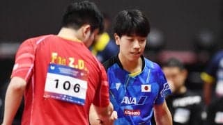 2番手の篠塚大登 世界王者の樊振東に完敗 日本は2連敗で後がなくなる【卓球 アジア選手権 団体】