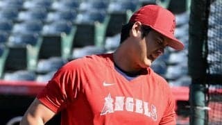 大谷翔平に新たなアクシデント発生　「右脇腹張り」でスタメン外れる