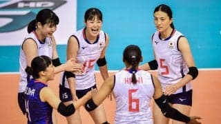 アジア女子選手権　日本はタイにフルセットで敗れ3位決定戦へ