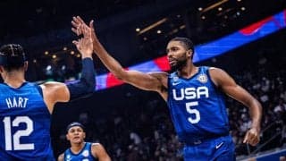 バスケW杯アメリカが100点ゲームで4強進出…イタリア相手に豪快プレー連発しファン魅了