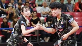 『はりひな』ベスト16入り インドペアにストレート勝ちで初戦を飾る【卓球 アジア選手権】
