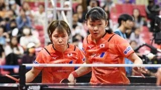 平野美宇・張本美和 中国ペアにストレートで敗北。8強で終わる【卓球 アジア選手権】