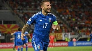 インモービレ先制弾も北マケドニアにドロー、スパレッティ監督の初陣を勝利で飾れず【ユーロ2024予選】