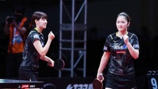 木原美悠・長﨑美柚 中国ペアに逆転負けも自信に「勝ちきれなかったところが悔しい」【卓球 アジア選手権】
