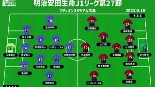 【J1注目プレビュー|第27節:広島vs神戸】復調した広島は挑戦権を手にできるか？ 首位返り咲きの神戸を迎え撃つ