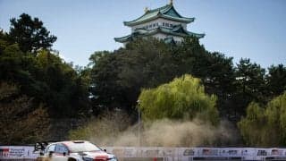 10月9日開催の名古屋のクラシックカーイベント「コッパ・チェントロ・ジャポーネ」でラリーカーのデモラン