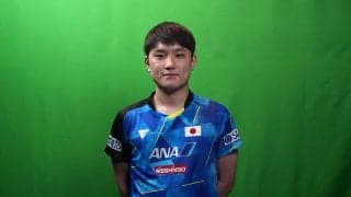 【オフショット】どんどん日本語が喋れなくなる 張本智和｜世界卓球PR撮影時の様子