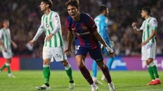 フェリックス＆カンセロ初ゴールのバルセロナがベティスにマニータの圧勝！　リーグ4連勝でCL初戦へ弾み【ラ・リーガ】