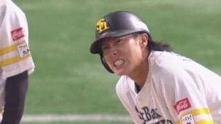 ごめんね→ドンマイ！ 天才的な“捕球フェイント”→驚速送球に完全にダマされたソフトバンク・柳田の“無念すぎる表情”が話題に