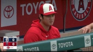 大谷翔平、2日連続ベンチ登場でスタンドのファンざわざわ＆即席撮影会が開催？