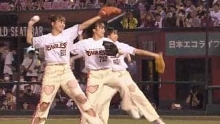 「ももいろクローバーZ」がまさかの4人同時投球　さすがの“シンクロ率”にスタンド喝采