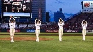 高城れにさん「私史上一番」　ももクロメンバーも会心…球場どよめいたシンクロ投球