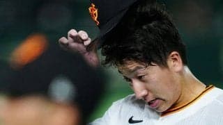 巨人・大勢、1死もとれず3失点KO　ミエセス、佐藤輝に2発浴びる…原監督も渋い表情