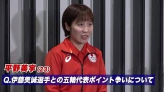パリ五輪選考 2番手の平野美宇、伊藤美誠とのポイント争いに「どれだけ離せるかが鍵。絶対にシングルスに出たい」【アジア競技大会 卓球】