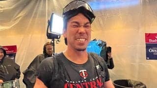 【MLB】前田健太が歓喜の美酒「最高です」　PO18連敗ストップへ意欲「ここから大事」