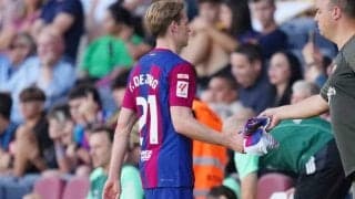 好調バルサに打撃…F・デ・ヨングが右足首負傷、全治1カ月以上か