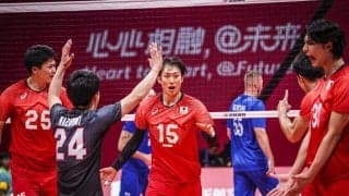 アジア競技大会　男子日本代表はインドをストレートで下しベスト4進出
