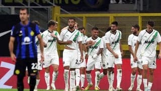 インテルの開幕連勝がストップ、サッスオーロがユーベ戦に続き金星【セリエA】