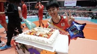 【フォトギャラリー】OQT前最後の実戦でカナダに逆転勝ち　甲斐優斗の20歳の誕生日を祝う 2023男子バレーボール国際強化試合対カナダ
