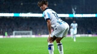 久保建英、お尻を振るパフォーマンスの理由は？ 8試合5ゴールと好調維持のゴールも振り返る「ファーを狙っていたけど…」