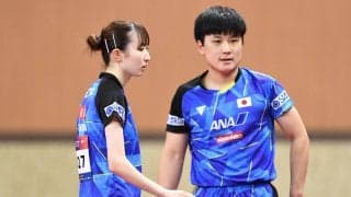 世界卓球銀メダルペアの張本智和・早田ひな 中国に敗れる。ベスト8で姿を消す【卓球 アジア競技大会】
