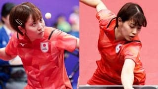 平野美宇・長﨑美柚が世界王者の中国ペアに敗れる。ベスト16で終戦【卓球 アジア競技大会】