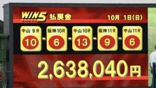 WIN5は263万円超の払戻し…G1スプリンターズSはママコチャがV