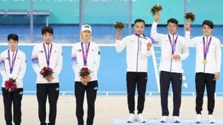 「0.01秒の油断で全てを失った」韓国ローラースケート男子の“失態”に国内メディアも愕然「衝撃のあまりに涙」【アジア大会】