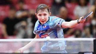 アジア銀の早田ひな シングルス初戦で地元中国選手に敗れる【卓球 WTT蘭州】