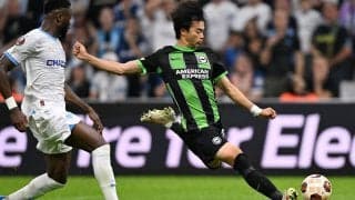 「侍の刀のように切り裂く」「ファンタスティック」三笘薫がEL初アシスト記録！ 相手吊り出す仕掛けも「やっぱり三笘だな」