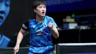 張本智和 中国の強打者を破って日本男子唯一のベスト8進出！【卓球 WTT蘭州】