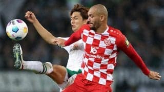 板倉フル出場のボルシアMG、最下位マインツに一時逆転許す痛いドロー【ブンデスリーガ】