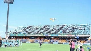 「三つ編みだ！」「かわいすぎる」美人過ぎる日本代表サポーターが「静岡ダービー参戦ショット」公開！ 髪型も注目を浴びた完全プライべート姿