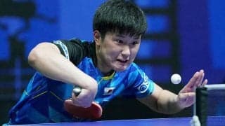張本智和 中国トップ5の一角・林高遠に敗れる。日本男子は8強で終わる【卓球 WTT蘭州】