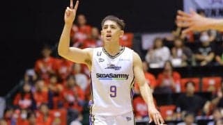 SR渋谷のベンドラメ礼生が名古屋Dとの第1戦でB1個人通算500本の3P成功を達成