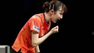 早田ひな 韓国左のエースをストレートで破り日本勢のベスト4一番乗り！【卓球 WTTマスカット】