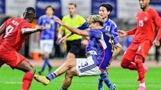 「落ち着きと決定力すごいな」中村敬斗の反転からの強烈右足コントロール弾に称賛続々！ 負傷退場が心配も代表4試合4得点に「イケメンなだけじゃないね」の声