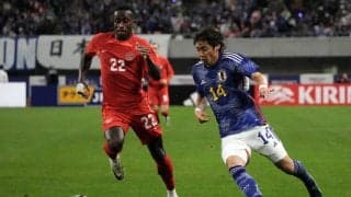 「どうぞ決めてください」伊東純也、シュートのふりして4点目をお膳立て　スタジアム中を騙した“魔法のパス”が話題に