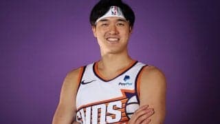 サンズの公開練習に登場した渡邊雄太「夏に得た経験が、僕を助けてくれると思います」