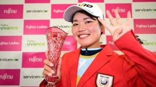 今季4勝目の櫻井心那、中止も見据えて「2日目に伸ばし切ろう」