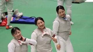 女子フルーレ「びっくり」準優勝　男子フルーレは初戦敗退…インカレでの雪辱誓う