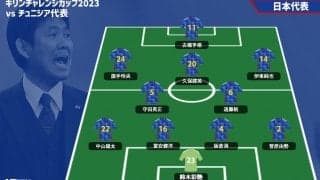 チュニジア戦の日本代表、旗手怜央＆鈴木彩艶が久保建英らとともに先発！　カナダ戦から7選手変更